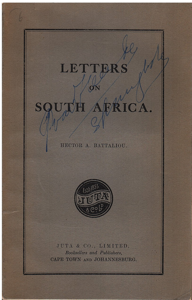 LETTERS ON SOUTH AFRICA
