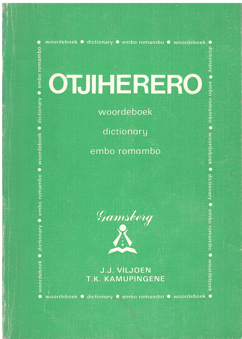 OTJIHERERO Woordeboek Dictionary Embo Romambo Clarke s Bookshop otjiherero-woordeboek-dictionary-embo-romambo-clarke-s-bookshop