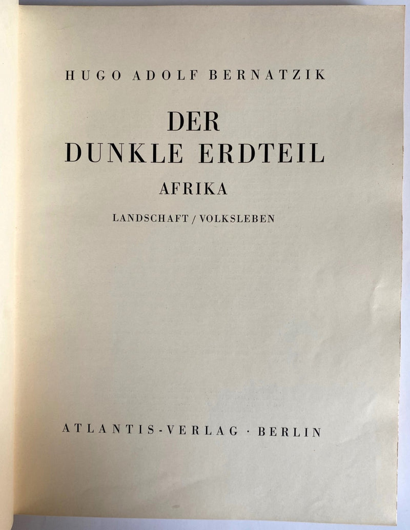 DER DUNKLE ERDTEIL, AFRIKA, landschaft / volksleben