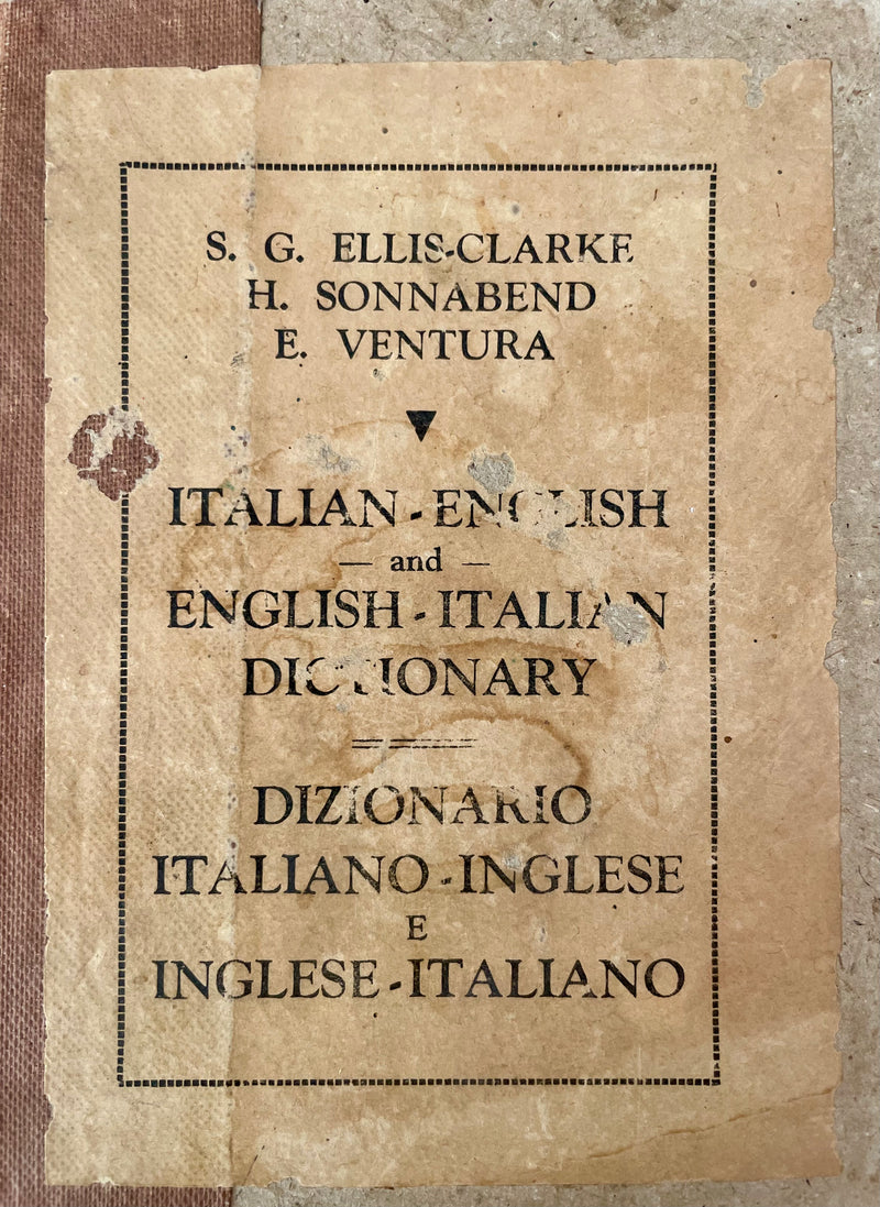 ITALIAN - ENGLISH AND ENGLISH - ITALIAN, practical pocket dictionary