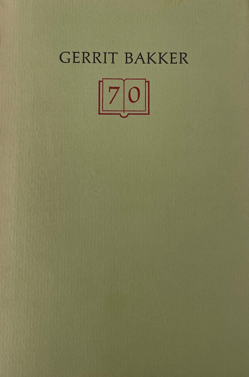 GERRIT BAKKER, 70