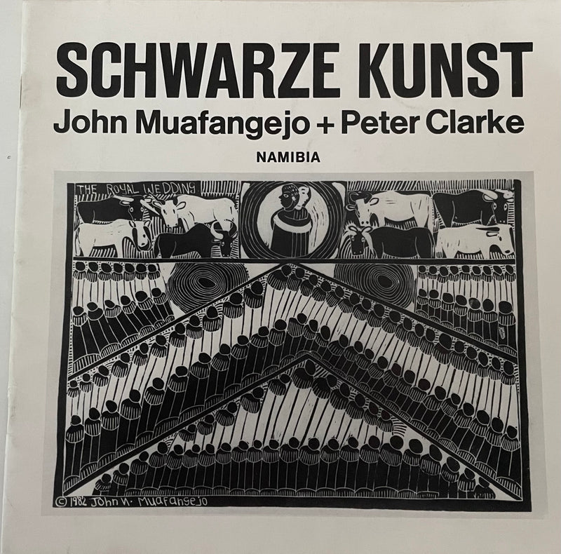 SCHWARZE KUNST, linolschnitte und wandbehänge von john muafangejo und peter clarke namibia