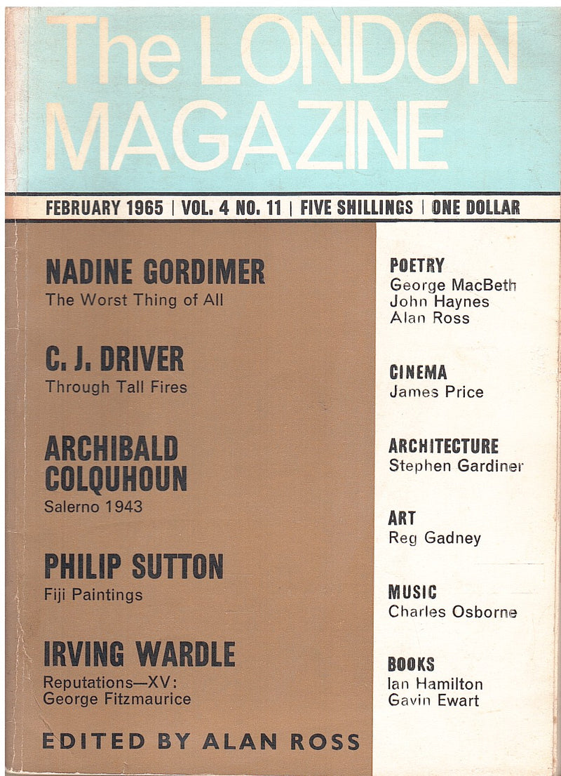 THE LONDON MAGAZINE, Vol. 4, No. 11, February 1965
