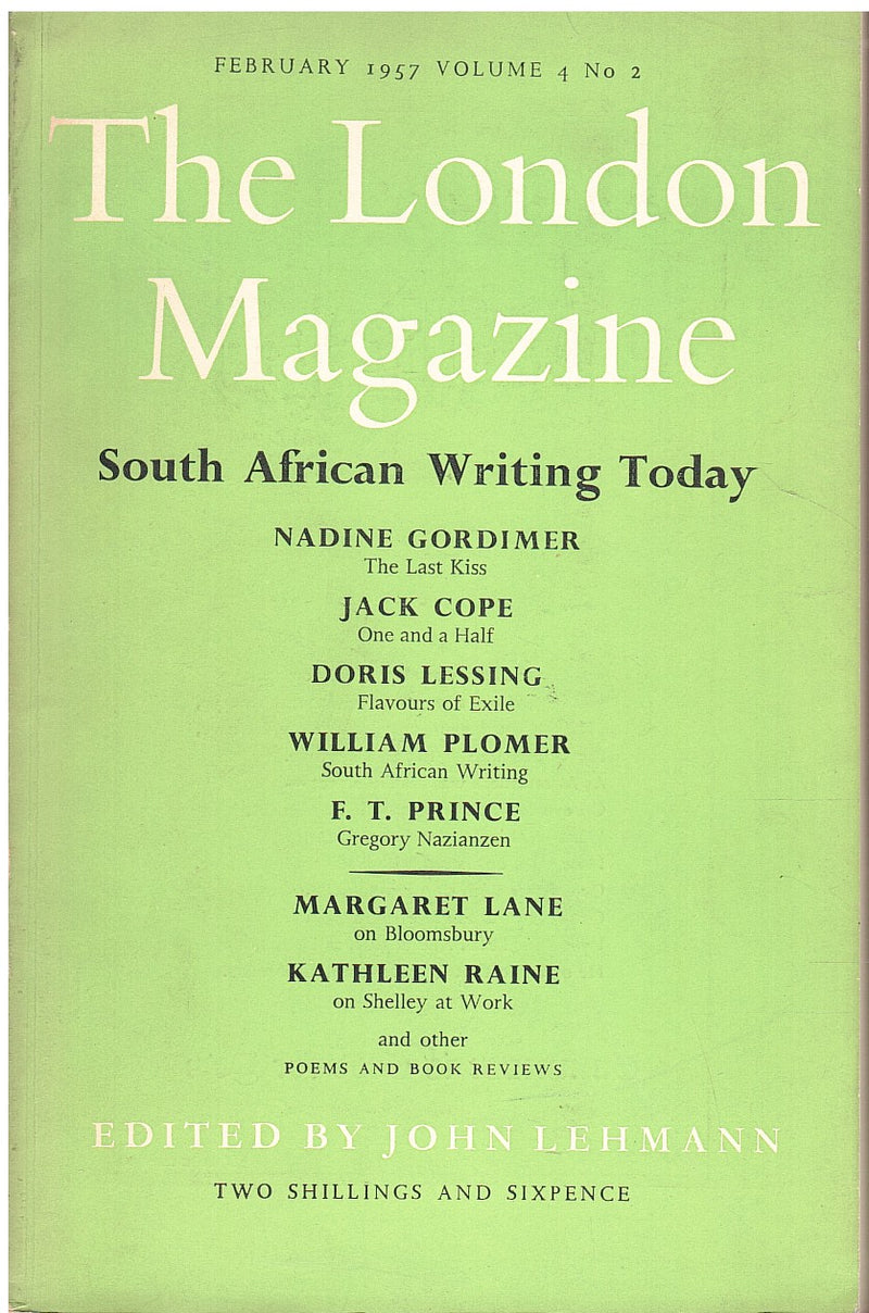 THE LONDON MAGAZINE, Vol. 4, No. 2, February 1957, South African Writing Today