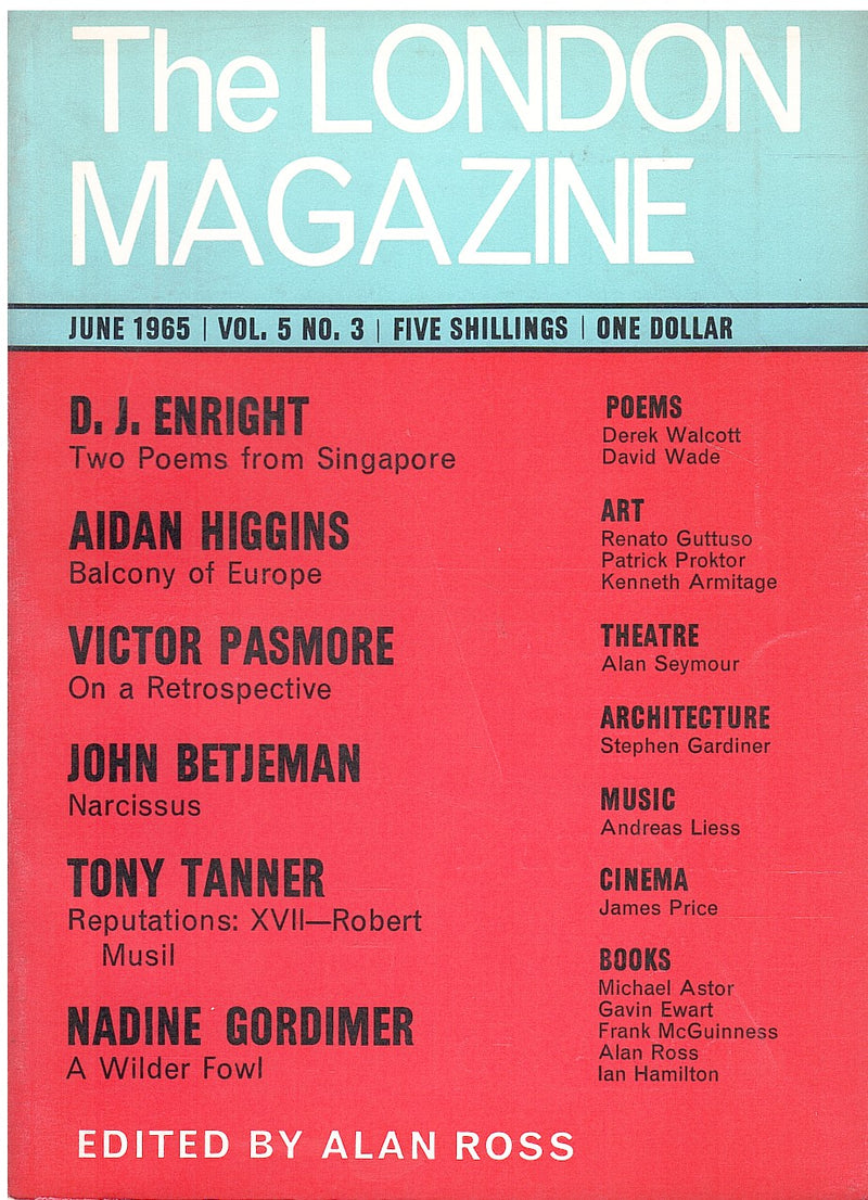 THE LONDON MAGAZINE, Vol. 5, No. 3, June 1965