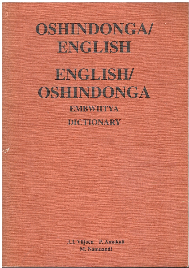 OSHINDONGA/ENGLISH / ENGLISH/OSHINDONGA, embwiitya / dictionary