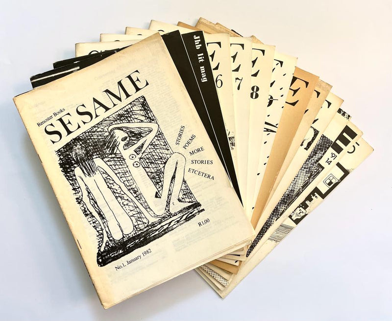 SESAME, Jo'burg literary magazine, `No. 1, January 1982 - No. 15, Autumn 1992