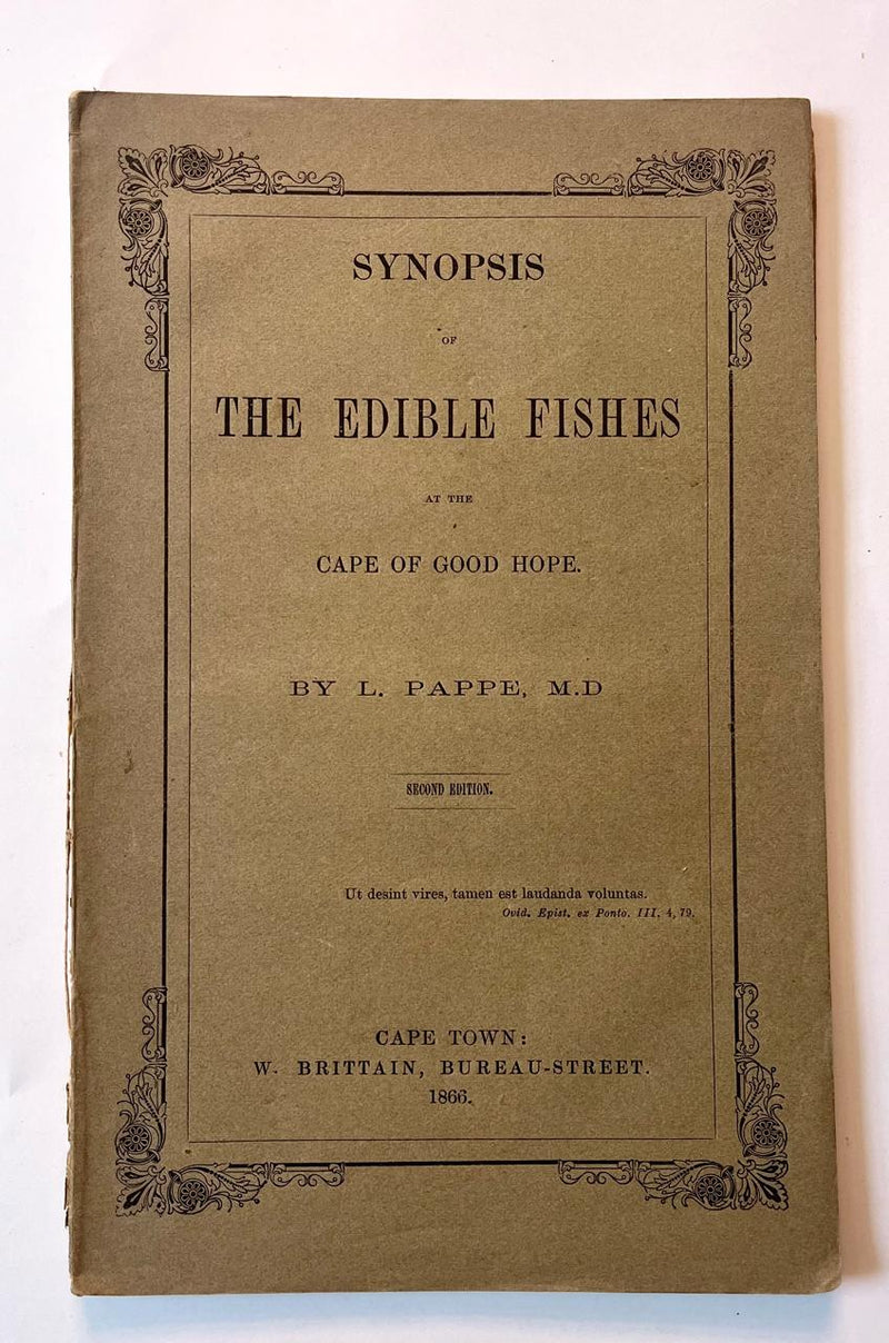 SYNOPSIS OF THE EDIBLE FISHES AT THE CAPE OF GOOD HOPE