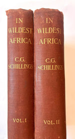 IN WILDEST AFRICA, translated by Frederic Whyte, with over 300 photographic studies direct from the author's negatives, taken by day and night; and other illustrations