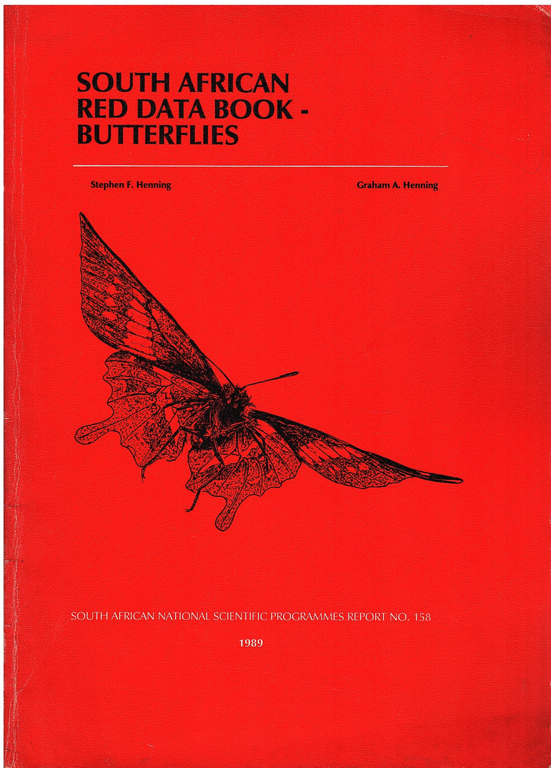 SOUTH AFRICAN RED DATA BOOK - BUTTERFLIES – Clarke's Bookshop