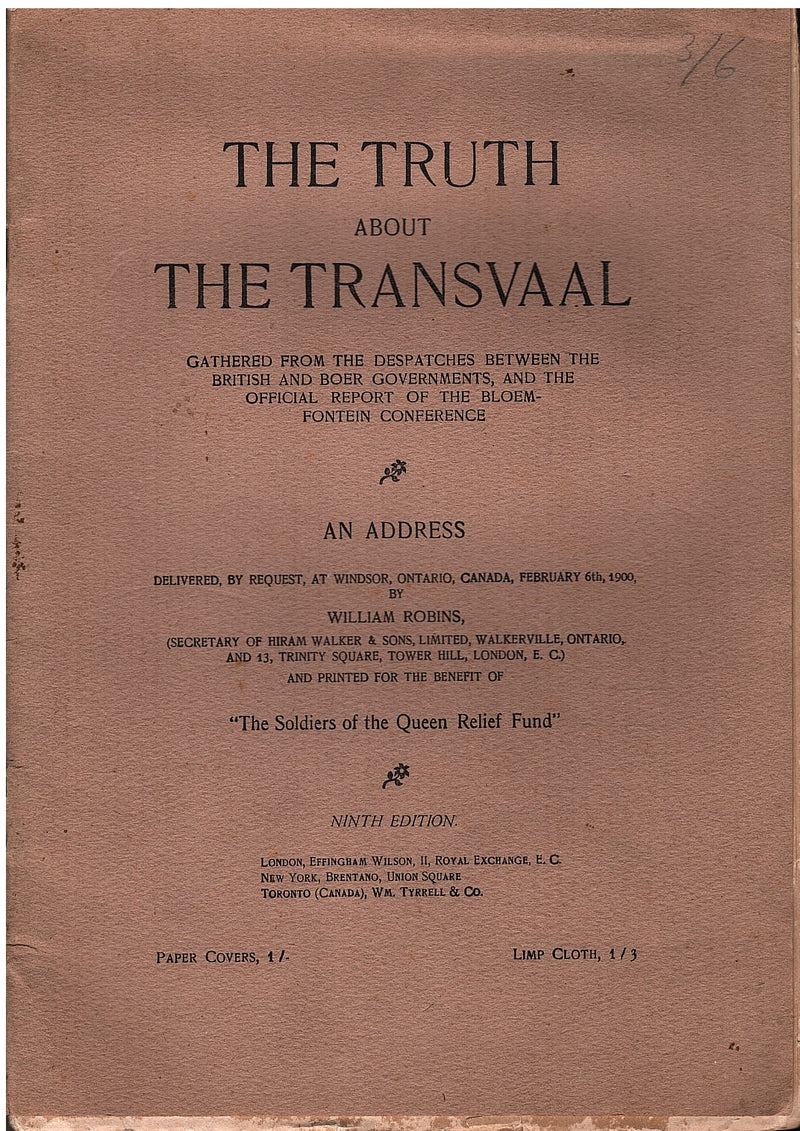 THE TRUTH ABOUT THE TRANSVAAL,