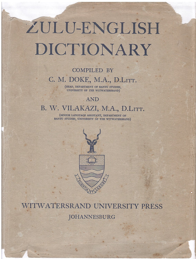 ZULU-ENGLISH DICTIONARY