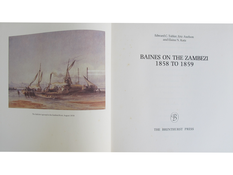 BAINES ON THE ZAMBEZI 1858 TO 1859
