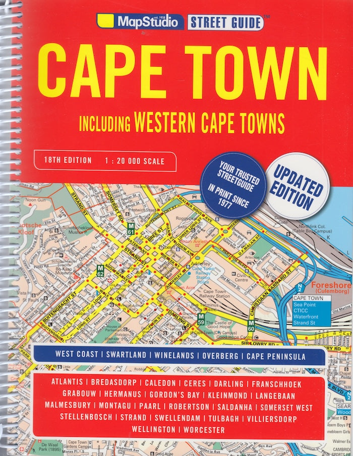 CAPE TOWN, including Western Cape towns, street guide