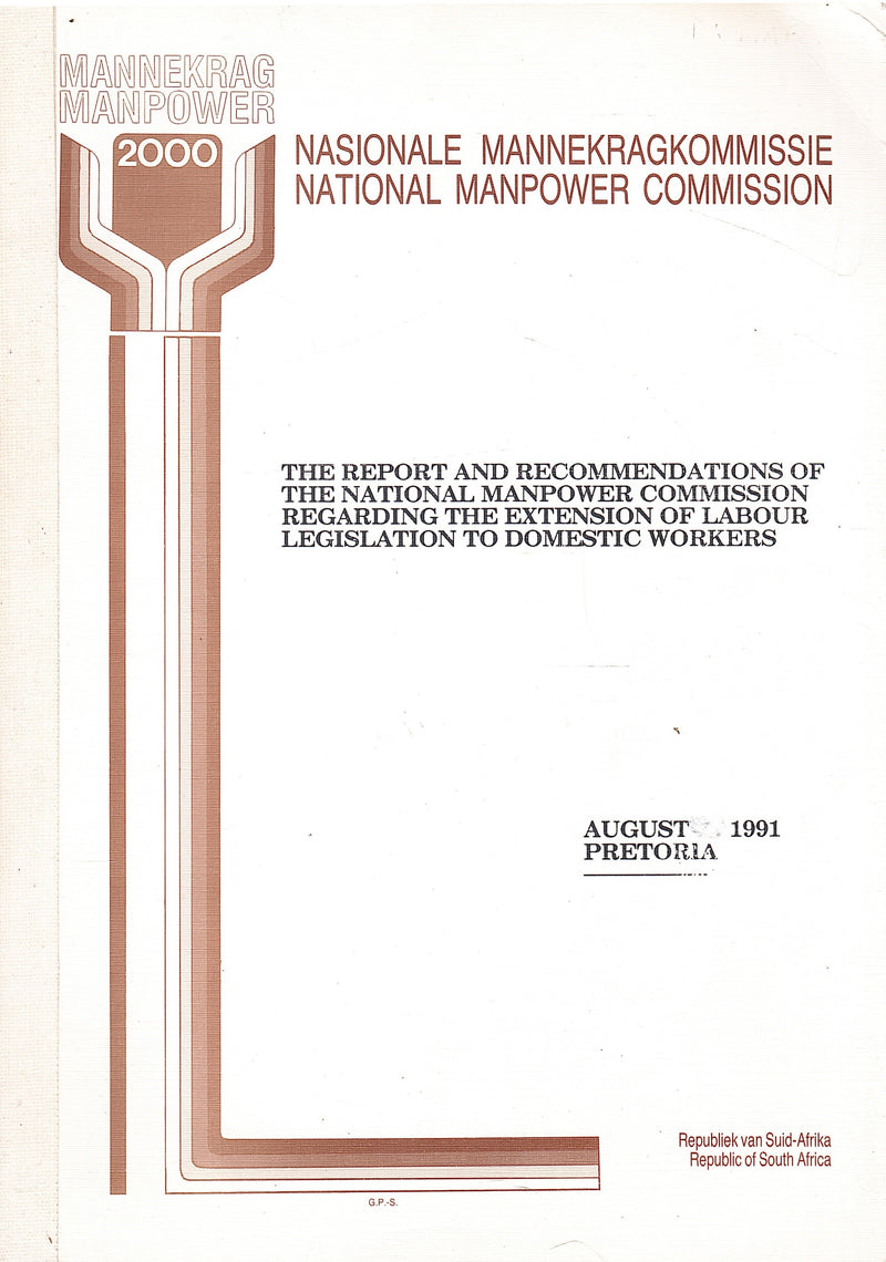 RECOMMENDATIONS OF THE NATIONAL MANPOWER COMMISSION REGARDING THE EXTE ...