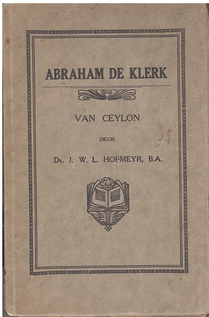 ABRAHAM DE KLERK VAN CEYLON