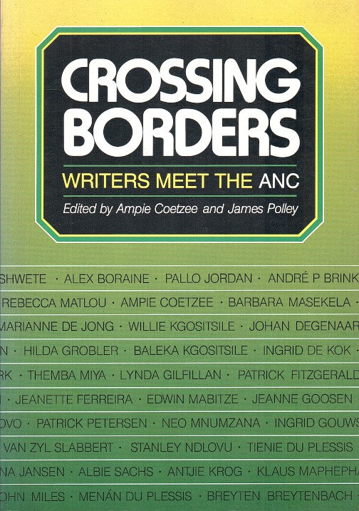 CROSSING BORDERS, writers meet the ANC