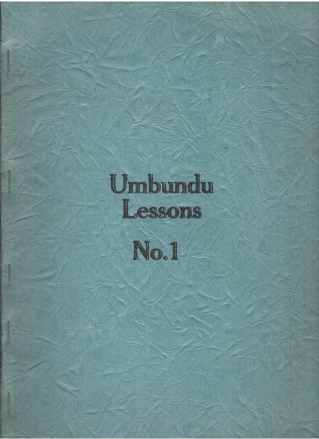 UMBUNDU LESSONS, 2 vols.