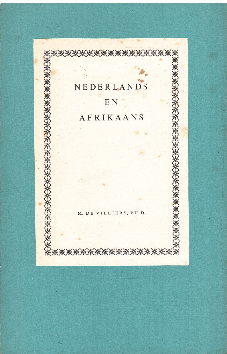 NEDERLANDS EN AFRIKAANS